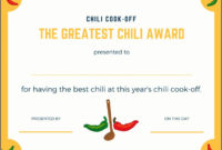 Pin On Primary in New Chili Cook Off Certificate Templates