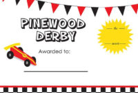 Pin On Scouts with Pinewood Derby Certificate Template