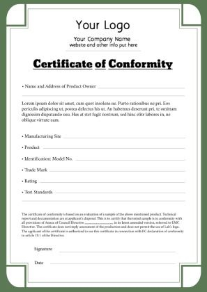 Pin On Template in New Certificate Of Conformance Template