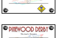 Pinewood Derby Competetion Fastest Car Prizes | Diy Trophies with Pinewood Derby Certificate Template