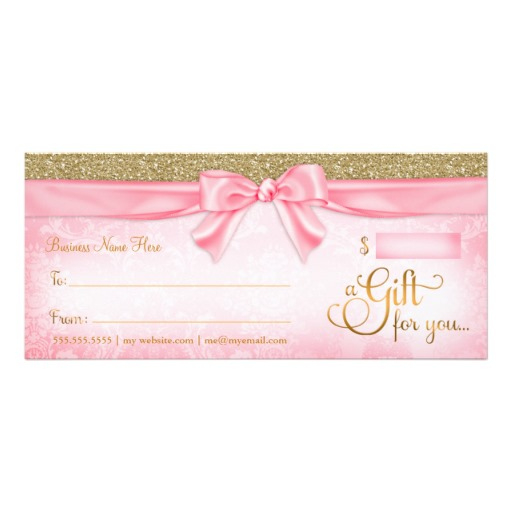 Pink Gift Certificates | Gift Certificate Templates in Best Pink Gift Certificate Template