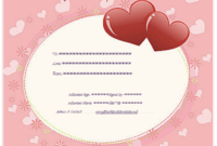 Pink Hearts Gift Certificate Template – Gift Certificates for Valentine Gift Certificate Template