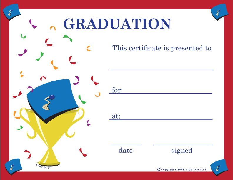 Pinkunno Basics On Projects To Try | Graduation intended for 5Th Grade Graduation Certificate Template