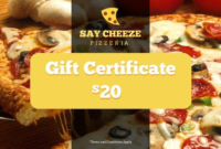 Pizza Gift Certificate Template – Baeti Regarding Pizza Gift regarding Best Pizza Gift Certificate Template