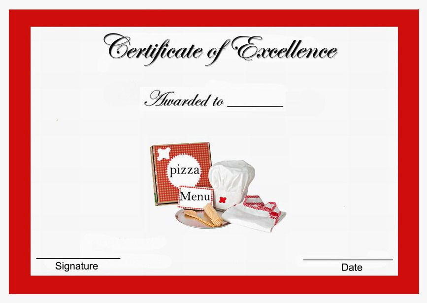 Pizza Themed Award Certificates | Certificate Templates within Best Pizza Gift Certificate Template