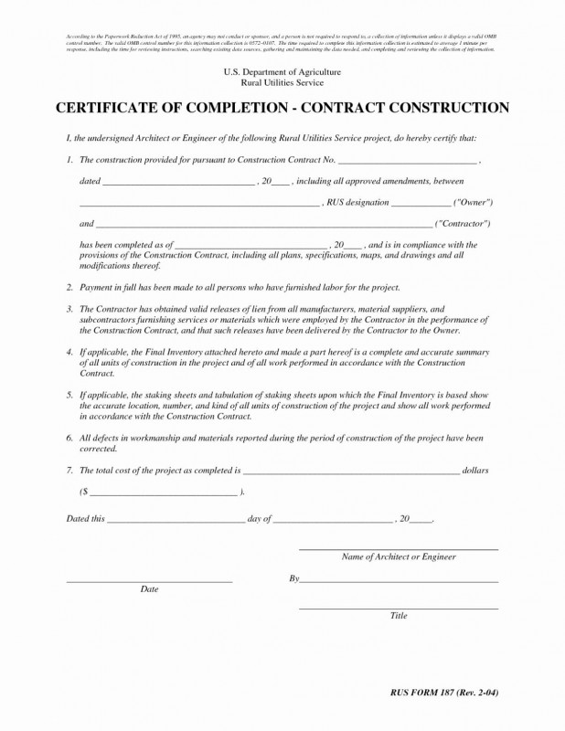 Practical Completion Certificate Template Jct (11 within Practical Completion Certificate Template Jct