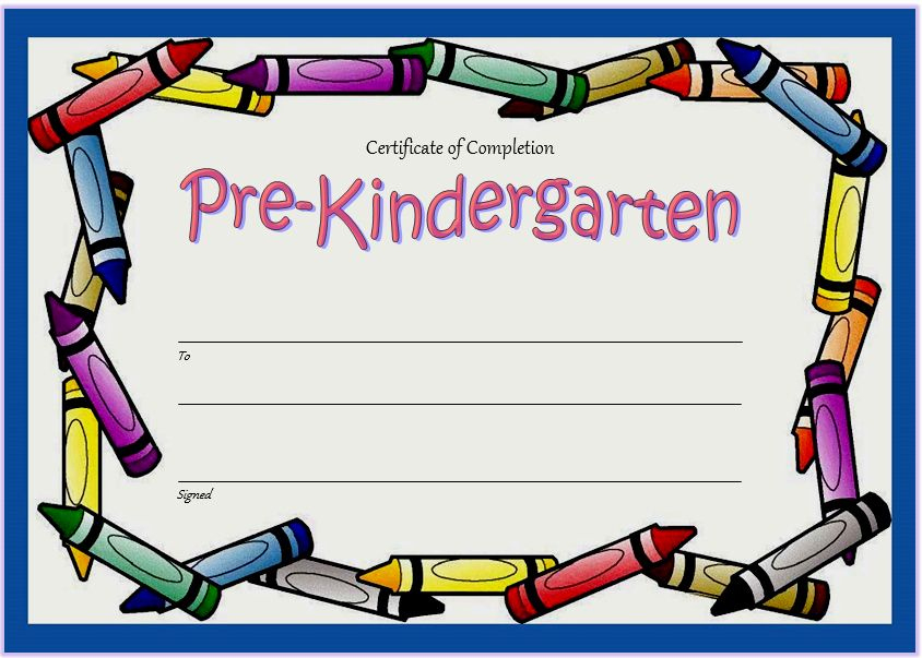 Pre K Certificate Templates Beautiful 10 Free Editable Pre K regarding 10 Free Editable Pre K Graduation Certificates Word Pdf