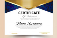 Premium Vector | Certificate Template Design A4 Size pertaining to Certificate Template Size