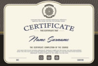 Premium Vector | Certificate Template With Clean And Modern in Best Qualification Certificate Template