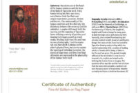 Print Art Photography: Certificate Of Authenticity – Print regarding Fresh Photography Certificate Of Authenticity Template