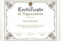 Printable Certificate Of Appreciation, Editable Certificate Template,  Printable Appreciation Certificate, Elegant, Instant Download intended for Editable Certificate Of Appreciation Templates