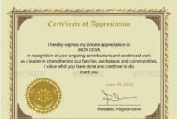 Printable Certificate Of Appreciation Template | Certificate with Certificate Of Appreciation Template Free Printable