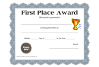 Printable Certificate Pdfs | Certificate Templates | Awards throughout Quality First Place Certificate Template