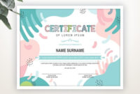 Printable Certificate Template Editable Certificate Template intended for Handwriting Certificate Template 10 Catchy Designs