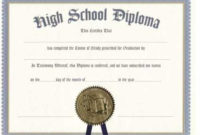 Printable Certificate Templates | High School Diploma, Free within Ged Certificate Template Download