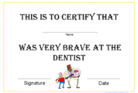 Printable Certificates For Dentists throughout Fresh Bravery Award Certificate Templates