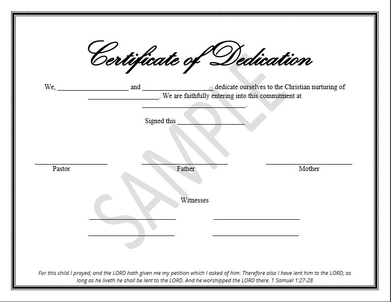 Printable Child Dedication Certificate Templates with regard to Unique Free Printable Baby Dedication Certificate Templates