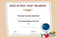 Printable End Of The Year Student Award Certificate | Awards inside Quality Student Of The Year Award Certificate Templates