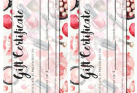 Printable Makeup Gift Certificate Template Mary Kay Avon for New Mary Kay Gift Certificate Template