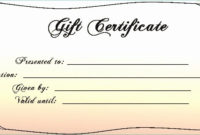 Printable Massage Gift Certificates Exclusive Gift Card in Best Baby Shower Gift Certificate Template Free 7 Ideas