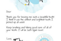 Printable Pdf Tooth Fairy Letter | Tooth Fairy Letter, Tooth intended for Tooth Fairy Certificate Template Free