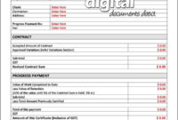 Progress Payment Certificate Template with Certificate Of Payment Template