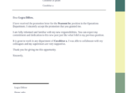 Promotion Acceptance Letter – Pdf Templates | Jotform pertaining to Quality Certificate Of Job Promotion Template 7 Ideas