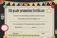 Promotion Certificate 5Th Grade – Google Search | Graduation inside Quality Grade Promotion Certificate Template Printable