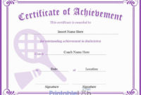 Purple Heart, Pink Lace And Trendy Pink Badminton throughout Unique Badminton Achievement Certificate Templates