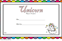 Rainbow Unicorn Adoption Certificate Free Printable (2Nd for Best Unicorn Adoption Certificate Free Printable 7 Ideas