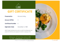 Restaurant Gift Certificate Template – Pdf Templates | Jotform with regard to Unique Restaurant Gift Certificates Printable