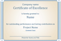 Reward An Employee'S Outstanding Performance With This regarding Outstanding Performance Certificate Template