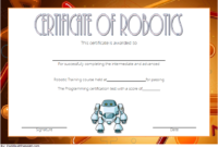 Robotics Technician Certificate Template 1 Free in Unique Robotics Certificate Template Free