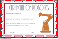 Robotics Technician Certificate Template 2 Free with Unique Robotics Certificate Template Free