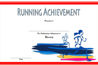 Running Achievement Certificate Template Free 1 within Finisher Certificate Template 7 Completion Ideas