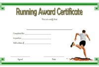 Running Achievement Certificate Template Free 4 intended for Fresh Editable Running Certificate