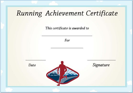 Running Certificate Templates : 20+ Free Editable Word regarding Editable Running Certificate
