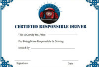 Safe Driver Certificate Of Merits | Certificate Templates inside Unique Safe Driving Certificate Template