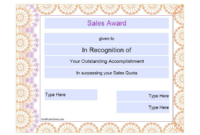 Sales Certificate Template (6) | Professional Templates with Best Sales Certificate Template