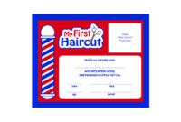 Scalpmaster My First Haircut Certificate, (1 Dozen) in First Haircut Certificate