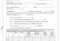 School Leaving Certificate Template (6 (With Images within Unique School Leaving Certificate Template