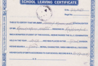 School Leaving Certificate Template (7) – Templates Example for School Leaving Certificate Template