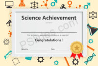 Science Achievement Award Powerpoint Certificate – Pslides within Science Achievement Certificate Templates