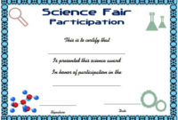 Science Fair Participation Certificate : 11+ Free Editable for Free 6 Printable Science Certificate Templates