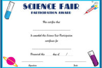Science Fair Participation Certificate : 11+ Free Editable inside Science Fair Certificate Templates