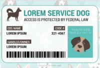 Service Dog Id Card Templates | Microsoft Word Id Card Templates throughout Fresh Service Dog Certificate Template