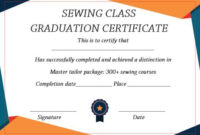 Sewing Certificate Template: 10 Templates Designed For inside Training Completion Certificate Template 10 Ideas