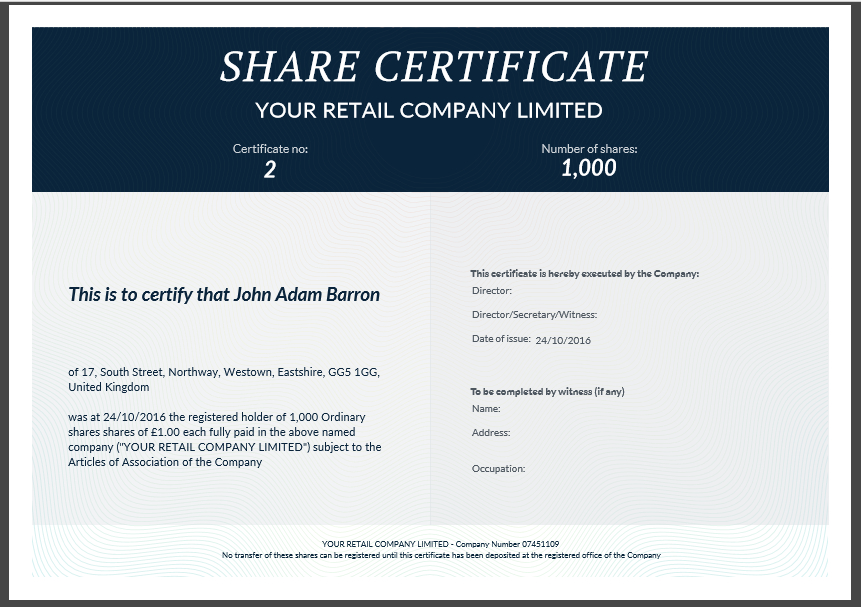 Share Certificate Template: What Needs To Be Included for Share Certificate Template Companies House