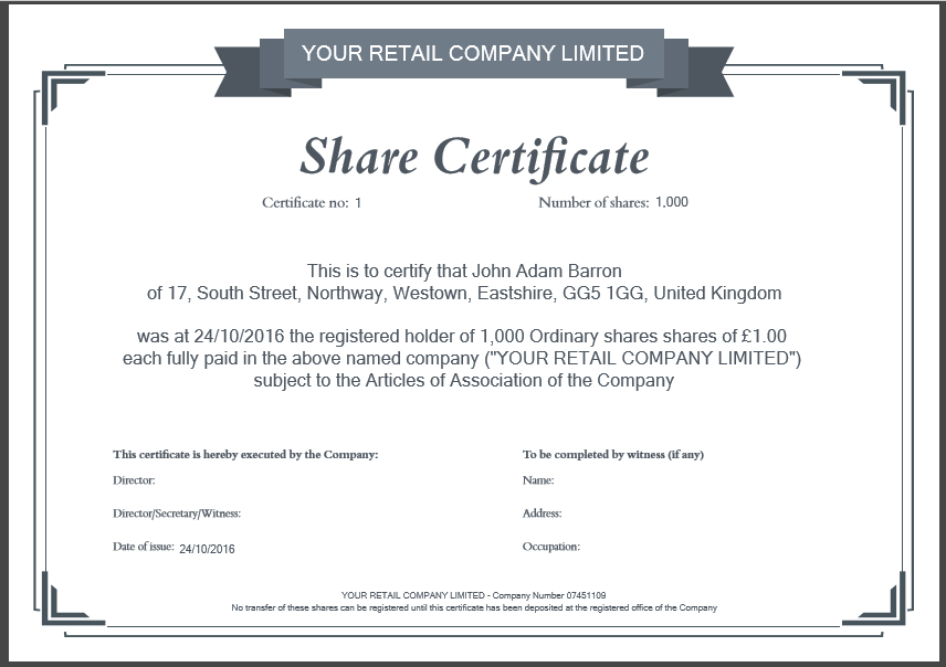 Share Certificate Template: What Needs To Be Included in Unique Shareholding Certificate Template
