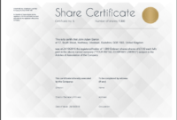 Share Certificate Template: What Needs To Be Included within Quality Share Certificate Template Companies House